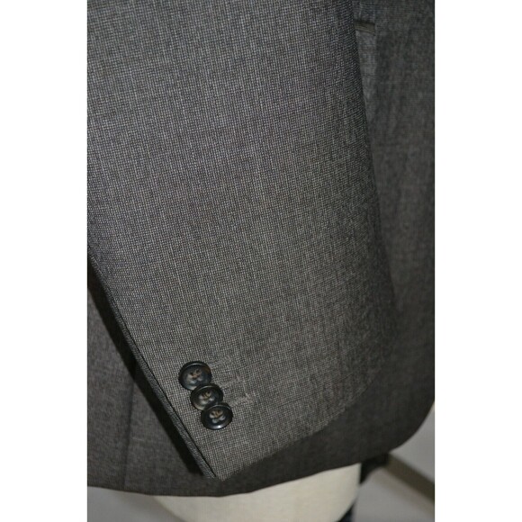 Banana Republic 100% Wool Blazer Suit Jacket Grey Charcoal Men's Modern Fit 42R - Picture 5 of 16
